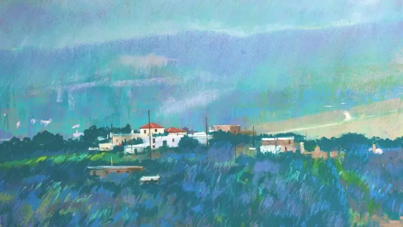 Soft pastel landscape