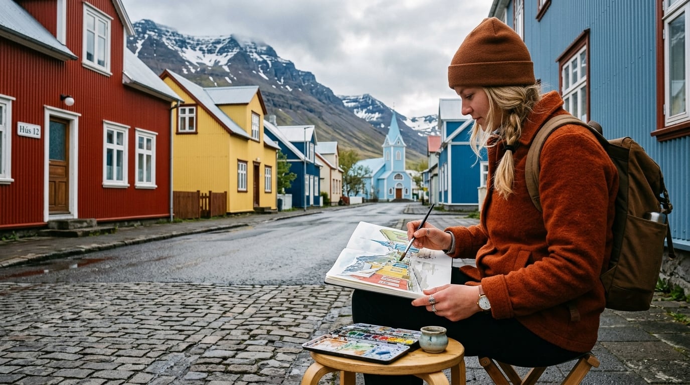 Urban Sketching á Íslandi — byrjaðu hér