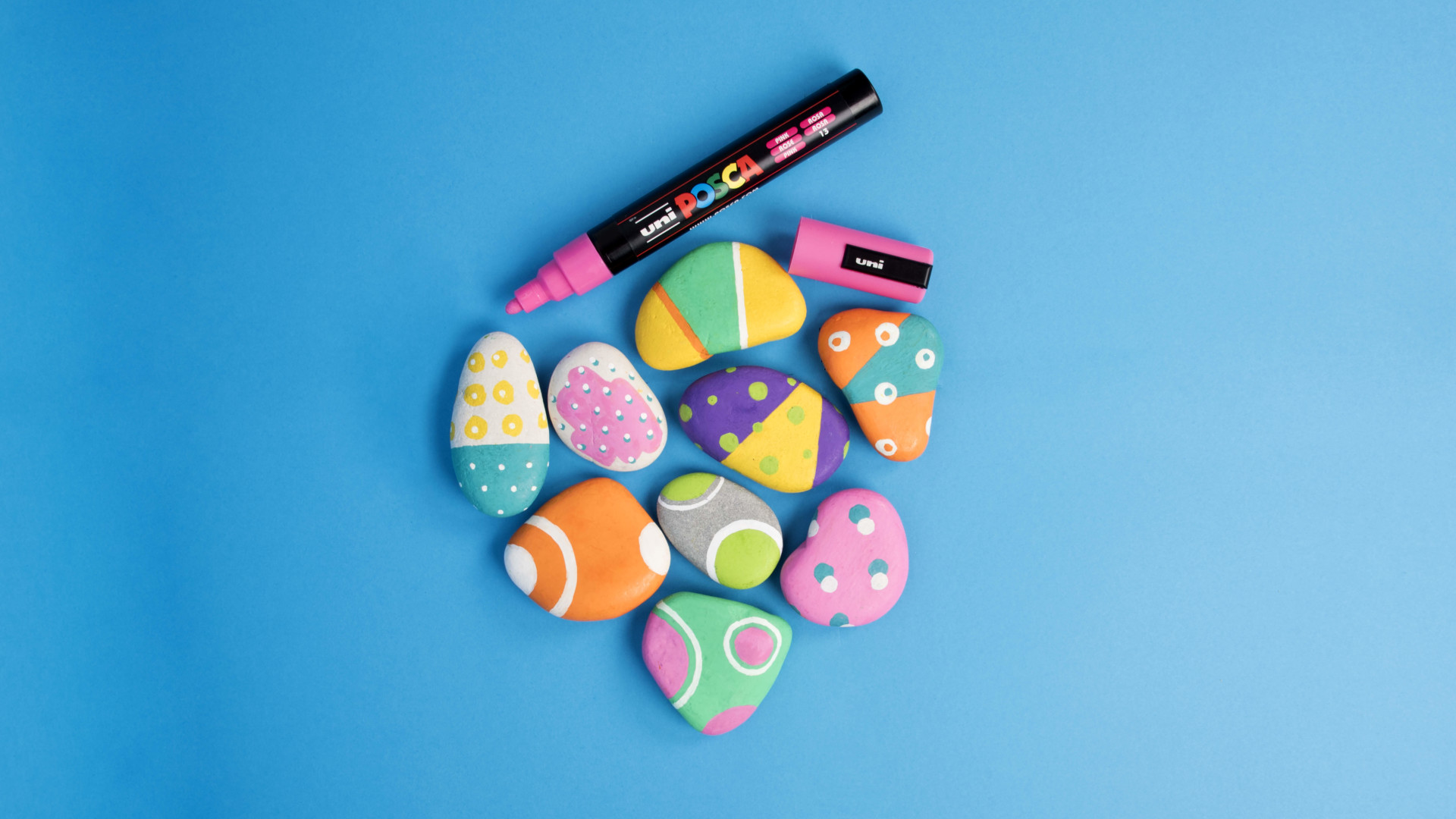 Posca málningartússar og listaverk