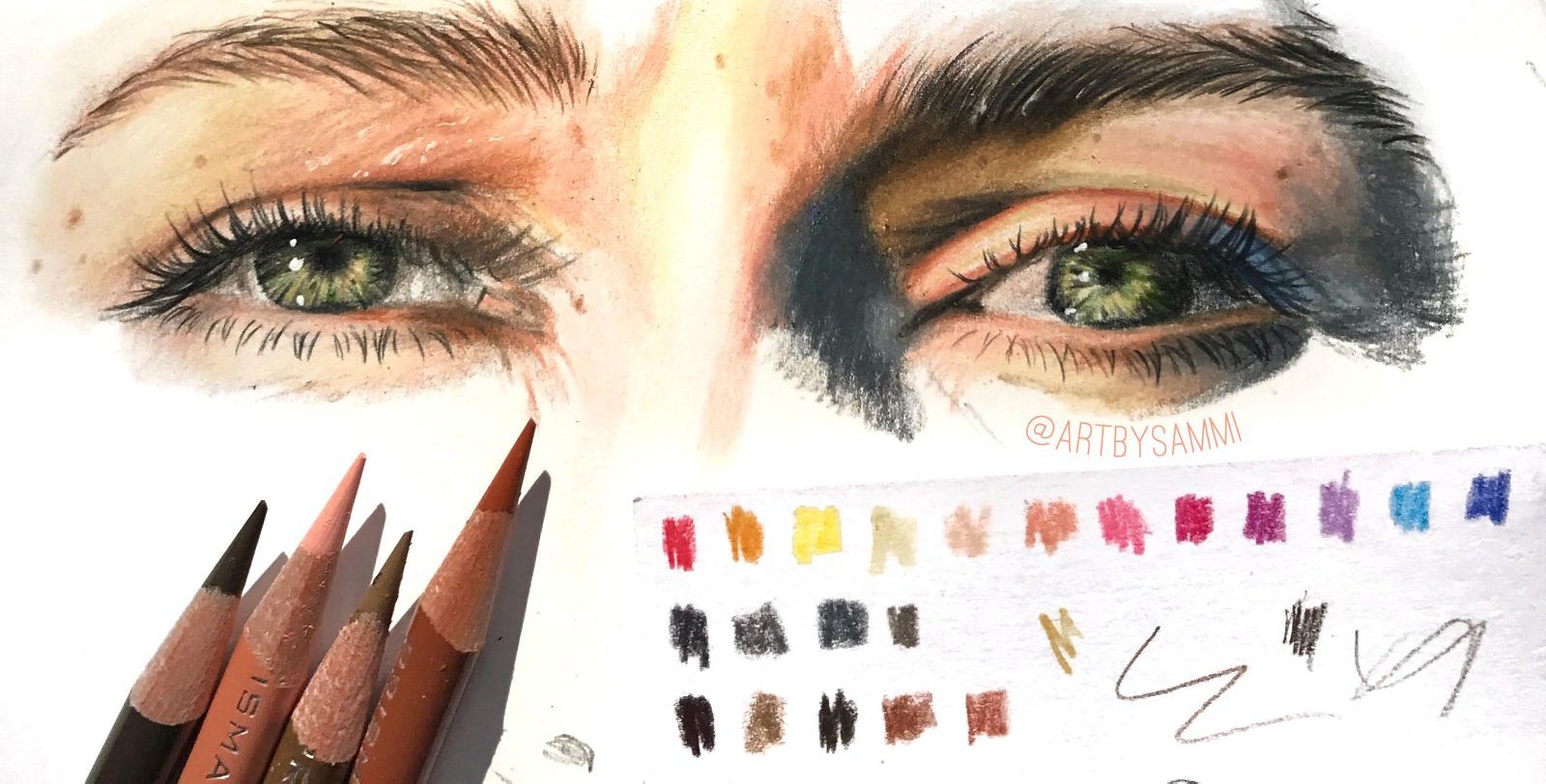hand-drawn-eyes-using-soft-core-prismacolors - Föndurlist